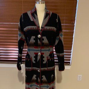 Rhonda Stark Black Beauty Duster w/ Silver Buttons